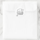 Phantastische Possum Runder Aufkleber (Tasche)