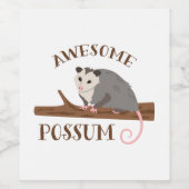 Phantastische Possum Weinetikett (Einzelnes Label)
