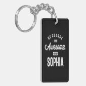 Phantastische Prinzessin ich bin Sophia Personalis Schlüsselanhänger (Vorderseite links)