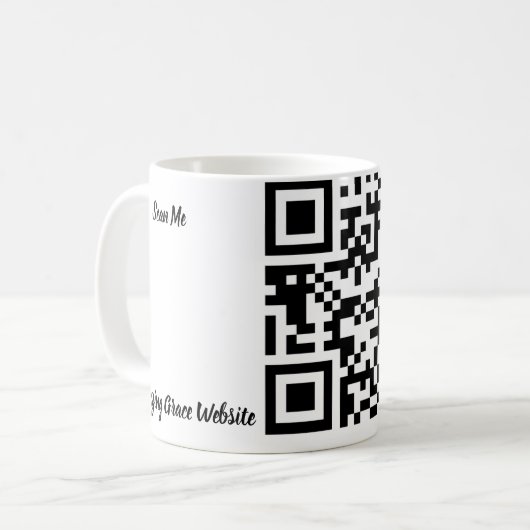 Phantastische QR-Tasse Kaffeetasse (Vorderseite Links)