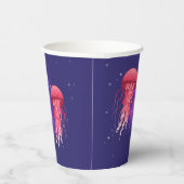 Phantastische Quallen im Weltraum Pappbecher (Rechts)