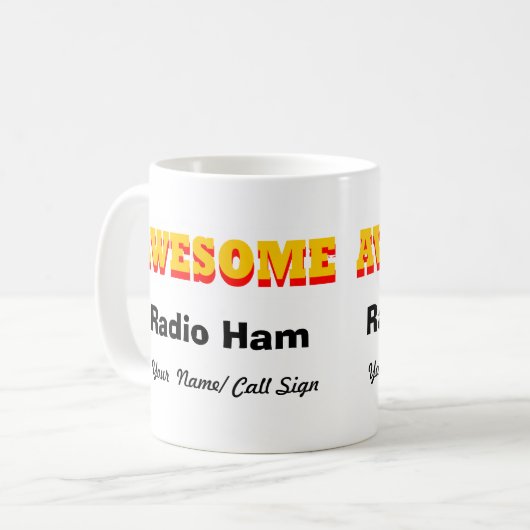 Phantastische Radiohams Kaffeetasse (Vorderseite Links)