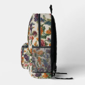 Phantastische, raffinierte rote Blume und empfindl Bedruckter Rucksack (Rechts)