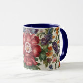 Phantastische, raffinierte rote Blume und empfindl Tasse (VorderseiteRechts)