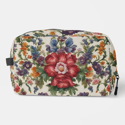 Phantastische, raffinierte rote Blume und empfindl Waschbeutel (Vorderseite)