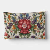 Phantastische, raffinierte rote Blume und empfindl Zubehörtasche (Rückseite)