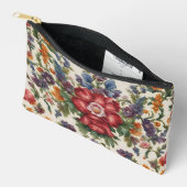 Phantastische, raffinierte rote Blume und empfindl Zubehörtasche (Offen)