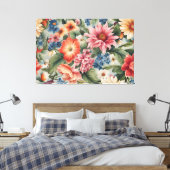 Phantastische, raffinierte und farbenfrohe Sommer- Leinwanddruck (Insitu (Schlafzimmer))