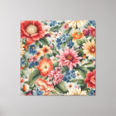 Phantastische, raffinierte und farbenfrohe Sommer- Leinwanddruck (Vorderseite)