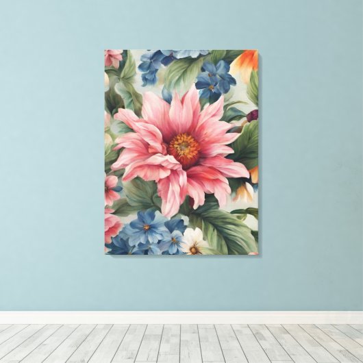 Phantastische, raffinierte und farbenfrohe Sommer- Leinwanddruck (Insitu (Holzboden))