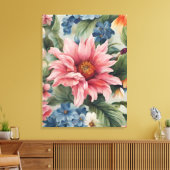 Phantastische, raffinierte und farbenfrohe Sommer- Leinwanddruck (Insitu (Wohnzimmer))