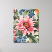 Phantastische, raffinierte und farbenfrohe Sommer- Leinwanddruck (Vorderseite)