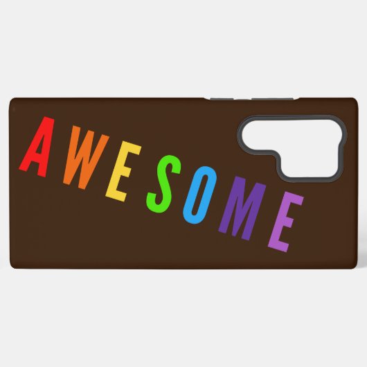 PHANTASTISCHE RAINBOW FARBEN POSTIVE FAPPY TEXT BR SAMSUNG GALAXY HÜLLE (Rückseite (Horizontal))