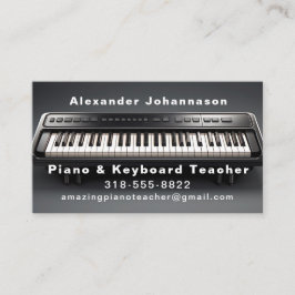 Phantastische Realistisch-Piano-Tastatur Visitenkarte