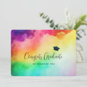 Phantastische Regenbogenfarben Abstrakter Design-A Karte (Stehend Vorderseite)