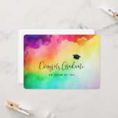 Phantastische Regenbogenfarben Abstrakter Design-A Karte (Vorderseite/Rückseite Beispiel)