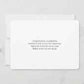 Phantastische Regenbogenfarben Abstrakter Design-A Karte (Rückseite)