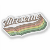 Phantastische Retro Aufkleber (Vorderseite)