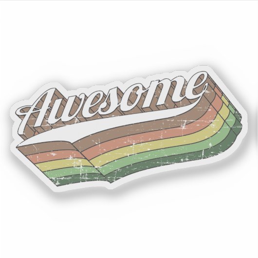 Phantastische Retro Aufkleber (Vorderseite)