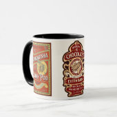 Phantastische Retro-Kunst Shadbkosha und Cocoa Bro Tasse (Vorderseite Links)