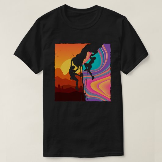 Phantastische Retro Wand Klettergarten  T-Shirt (Design vorne)
