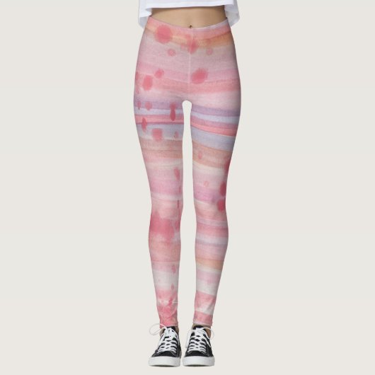 Phantastische rosa Leggings (Vorderseite)
