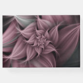 Phantastische Rose Blume Fraktal Informationen Rüc Gästebuch (Rückseite)