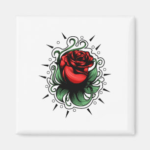 Phantastische Rose Magnet