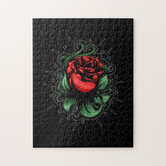 Phantastische Rose Puzzle (Vertikal)