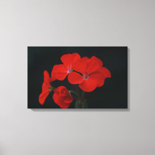 Phantastische rote Blume gesteppte Canvas drucken Leinwanddruck