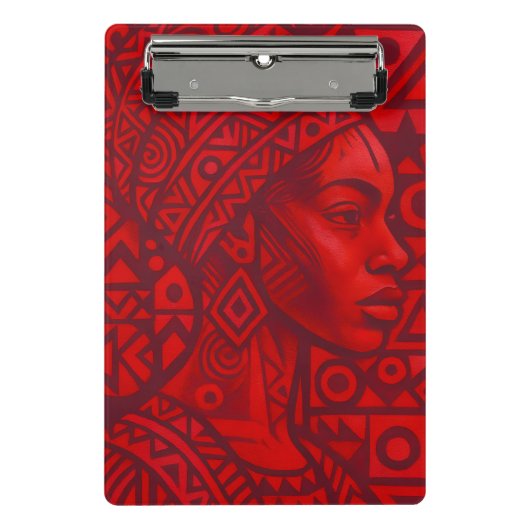 Phantastische rote Zwischenablagen Mini Klemmbrett (Vorderseite)