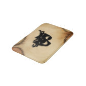 Phantastische rustikale Comedy und Tragedy Theater Badematte (Schrägansicht)