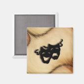 Phantastische rustikale Comedy und Tragedy Theater Magnet (Vorderseite/Rückseite)