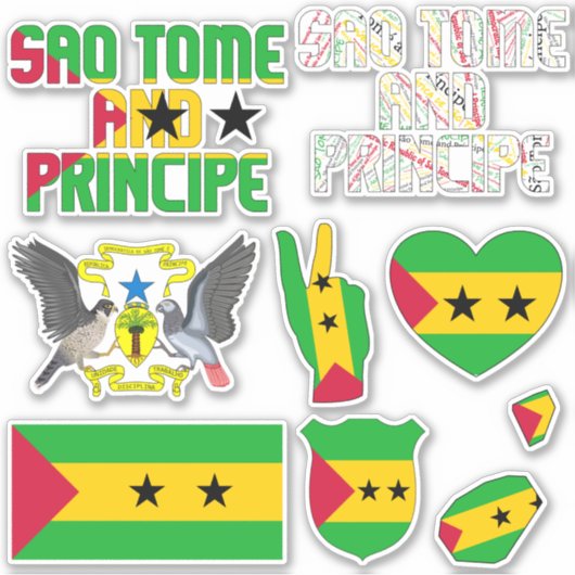Phantastische Sao Tome und Principitenformen Aufkleber (Vorderseite)