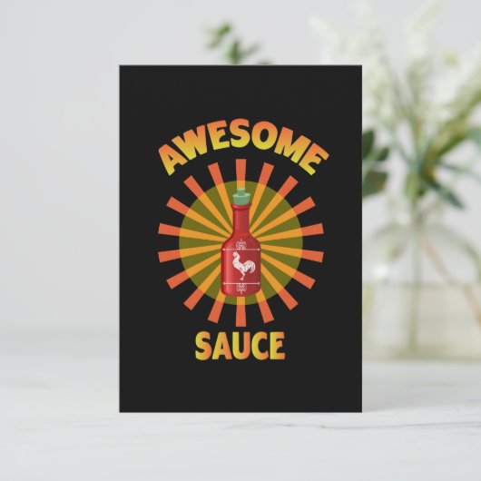Phantastische Sauce Valentine Note Card Einladung (Stehend Vorderseite)