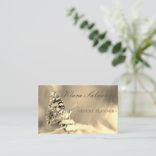 Phantastische schöne, perfekte Schmetterlingswirts Visitenkarte (Stehend Vorderseite)