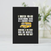 phantastische Schulbusfahrerin - Damen RSVP Karte (Stehend Vorderseite)