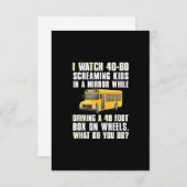 phantastische Schulbusfahrerin - Damen RSVP Karte (Vorne/Hinten)