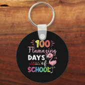 Phantastische Schultage Niedlicher Flamingo-Studen Schlüsselanhänger (Vorderseite)