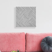 Phantastische Schwarz-Weiß-Wrapped Canvas Art Leinwanddruck (Insitu (Wohnzimmer))