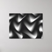 Phantastische, schwarze und weiße gezwirnte Leinwa Leinwanddruck (Vorderseite)