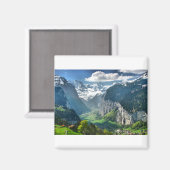 Phantastische Schweizer Alpen Magnet (Vorderseite/Rückseite)