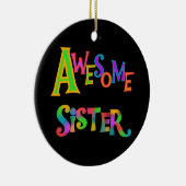 Phantastische Schwestern T - Shirt und Geschenke Keramik Ornament (Rechts)