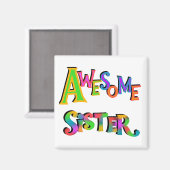 Phantastische Schwestern T - Shirt und Geschenke Magnet (Vorderseite/Rückseite)