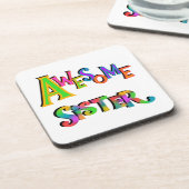 Phantastische Schwestern T - Shirt und Geschenke Untersetzer (Linke Seite)