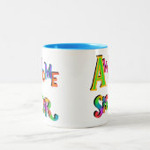 Phantastische Schwestern T - Shirt und Geschenke Zweifarbige Tasse (Mittel)