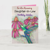 Phantastische Schwiegertochter Hummingbird Karte (Vorderseite)