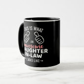 Phantastische Schwiegertochter sieht von der Schwi Tasse (Vorderseite Links)