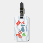 Phantastische Seekritter Gepäckanhänger (Vorderseite vertikal)