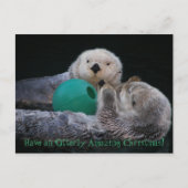 Phantastische Seeotter Feiertagspostkarte (Vorderseite)